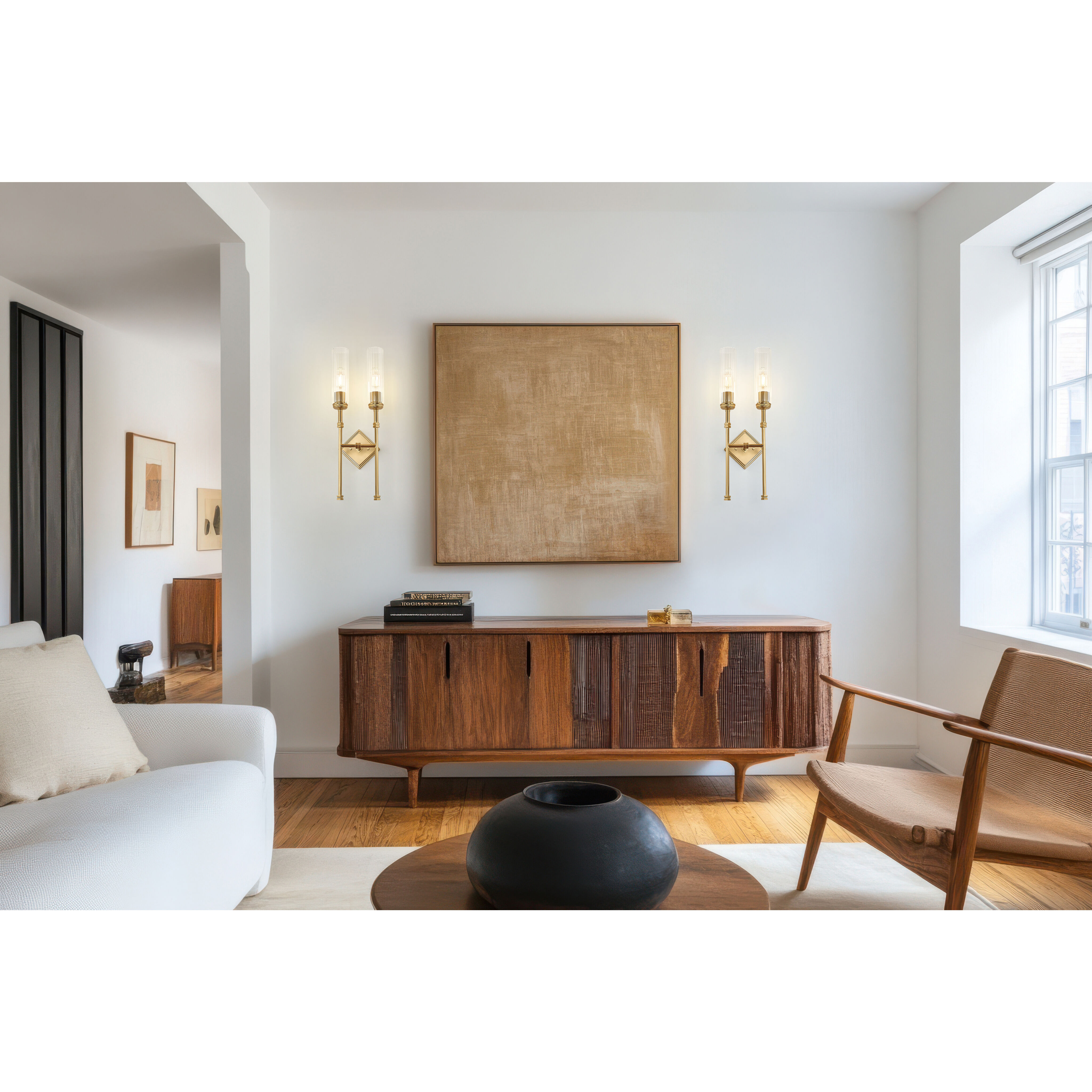 Esme Wall Sconce Wall Light in Modern Gold