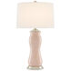 Ondine 31 inch 150 watt Blush/Silver Leaf Table Lamp Portable Light