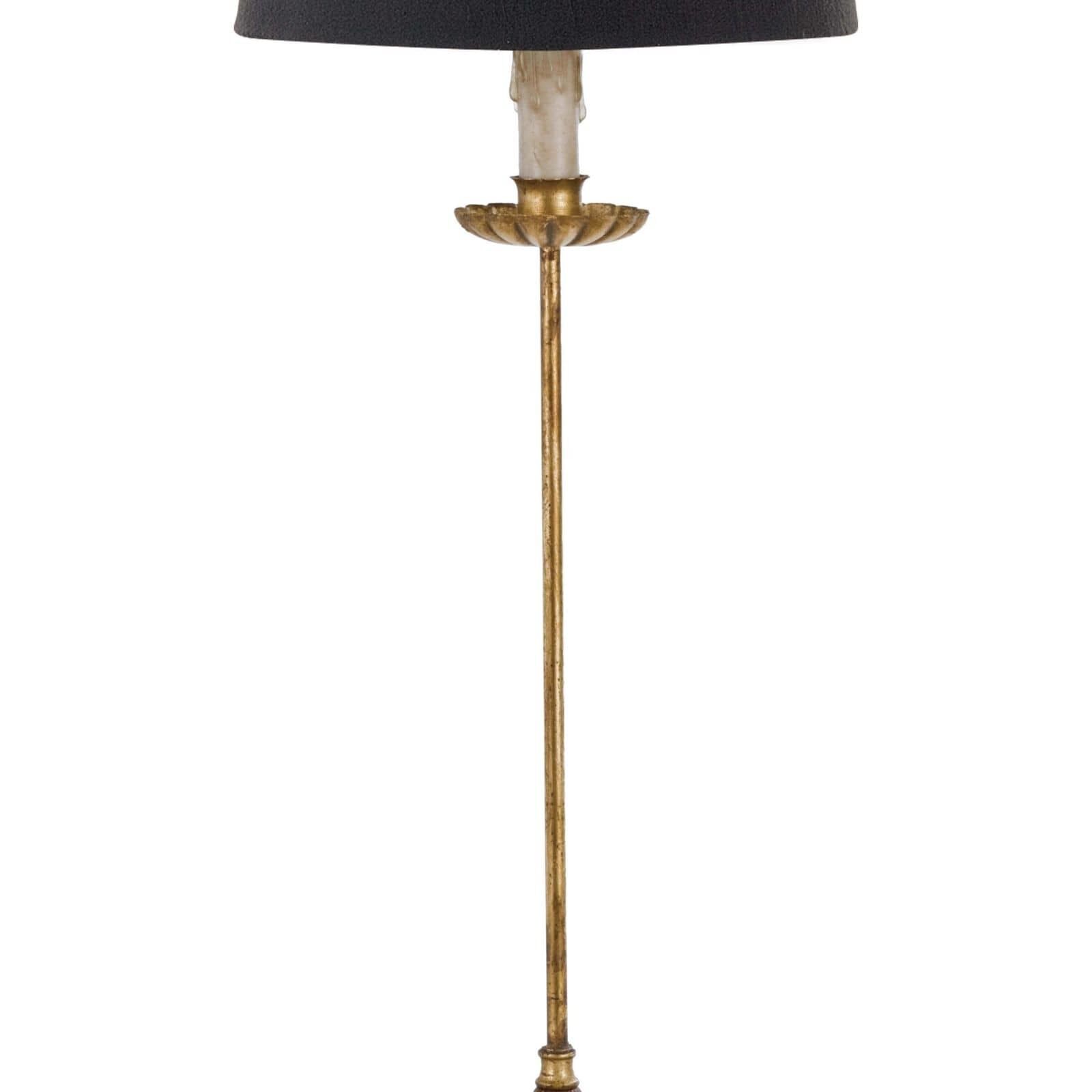 Clove Stem 28.5 inch 60.00 watt Antique Gold Leaf Table Lamp Portable Light, Buffet Lamp