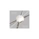 Constellation LED 45 inch Satin Nickel Pendant Ceiling Light in White Glass