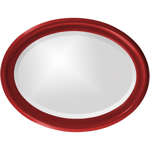 George 33 X 25 inch Glossy Red Wall Mirror