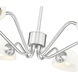 Breton 6 Light 39 inch Brushed Nickel Chandelier Ceiling Light