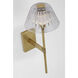 Waterford Blaze Sconce Wall Light in Natural Brass
