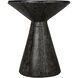 Pedestal 24 X 20 inch Black Fiber Cement Side Table