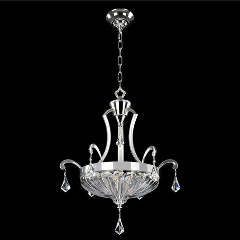 Orecchini 3 Light 19 inch Two Tone Silver Pendant Ceiling Light