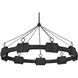 Lisa McDennon Raffi LED 48 inch Carbon Black Chandelier Ceiling Light