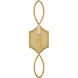 Leona 1 Light 5.75 inch Distressed Brass ADA Sconce Wall Light