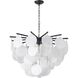 Canada LED 30 inch Satin Black Chandelier Ceiling Light