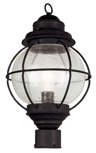 Catalina 1 Light 19 inch Black Outdoor Postmount Lantern