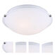 Madison 3 Light 16 inch Brushed Pewter Flush Mount Ceiling Light