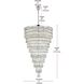Josephine 61 Light 41 inch Chrome Chandelier Ceiling Light
