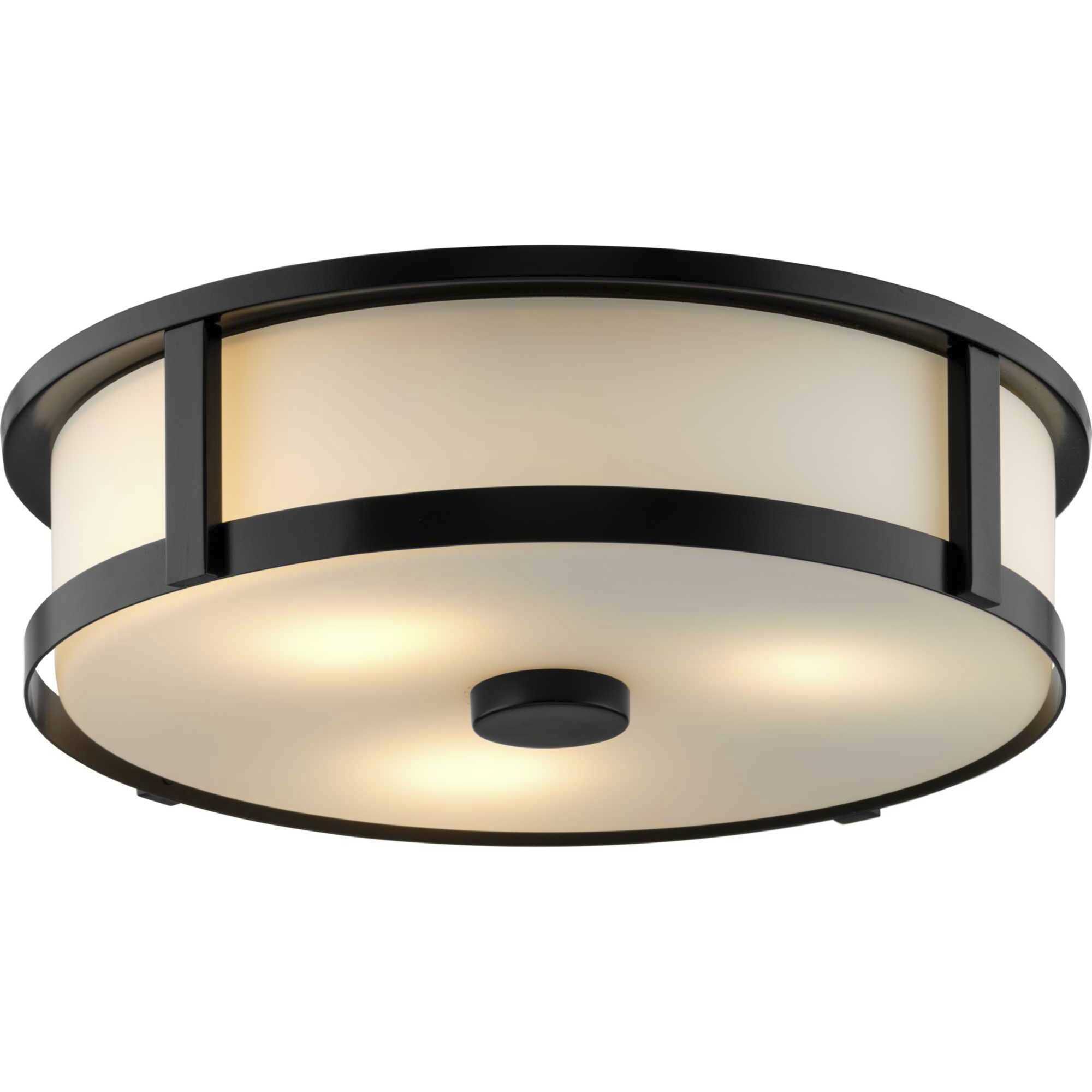 Gilliam LED 16.12 inch Matte Black Flush Mount Ceiling Light