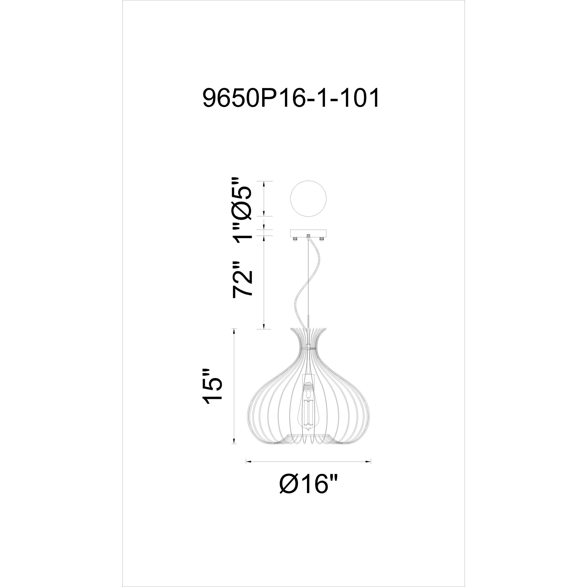 Darleen 1 Light 16 inch Black Down Pendant Ceiling Light