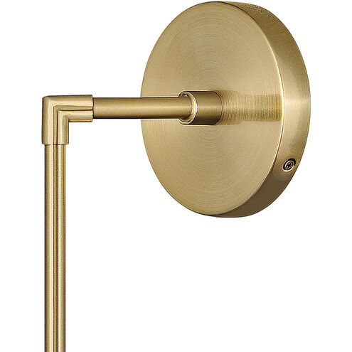 Warby 1 Light 8 inch Heritage Brass Indoor Wall Sconce Wall Light in White