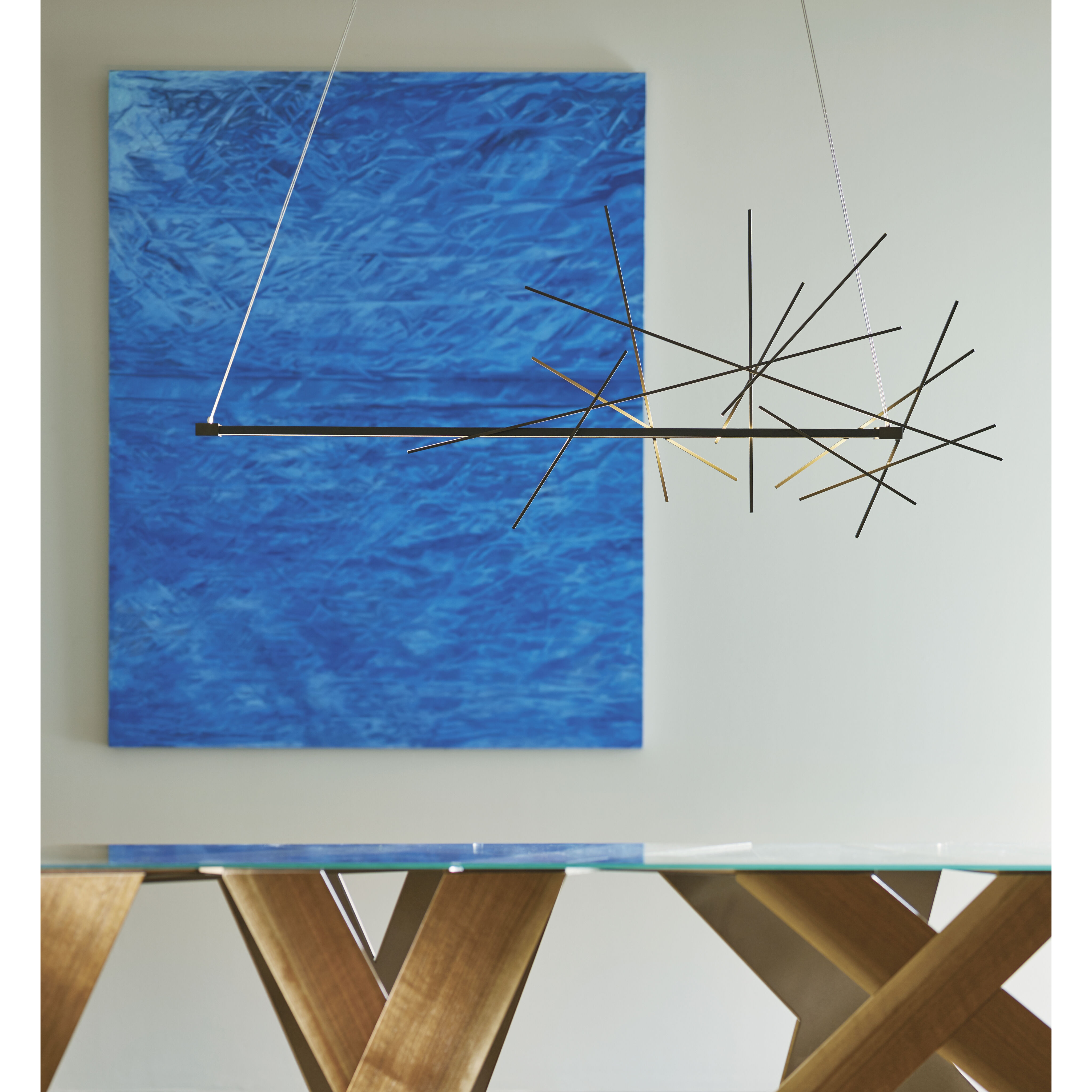 Cascade LED 50.9 inch Bronze Pendant Ceiling Light