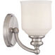 Melrose 1 Light 5 inch Satin Nickel Wall Sconce Wall Light, Essentials