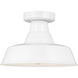 Sean Lavin Barn Light 1 Light 12 inch White Outdoor Flush Mount