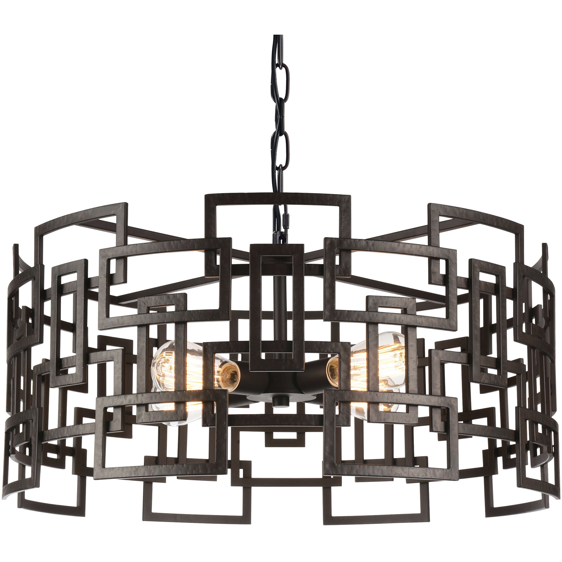 Litani 4 Light 25 inch Brown Down Chandelier Ceiling Light