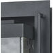 Overton 1 Light 12 inch Matte Black Outdoor Wall Sconce