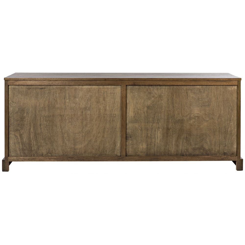 Genti 79 X 20 inch Dark Walnut Sideboard, 4 Door