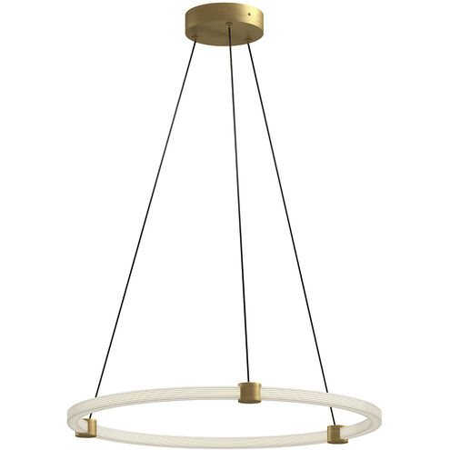 Bruni LED 24.5 inch Brushed Gold Pendant Ceiling Light