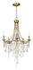 Cebu 5 Light 21 inch Capiz/Gold Silver Chandelier Ceiling Light