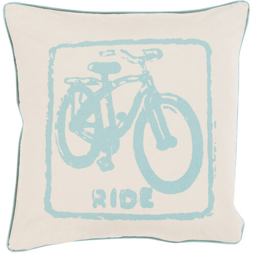 Big Kid Blocks 20 inch Teal, Khaki Pillow Kit