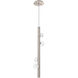 Stella LED 8.5 inch Beige Silver Pendant Ceiling Light in Metallic Beige Silver