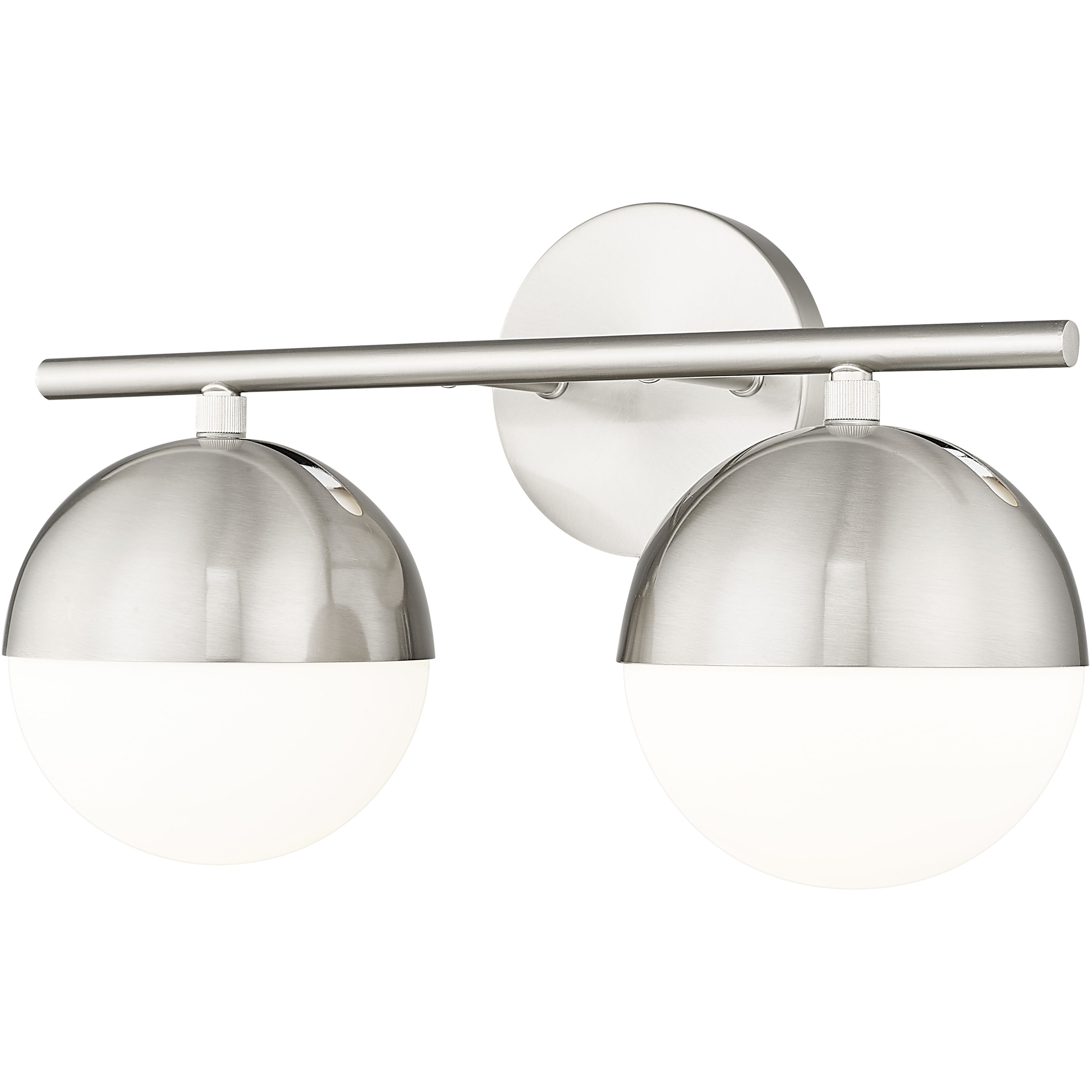 Realm Sphere 2 Light 16 inch Brushed Nickel Bath Vanity Wall Light