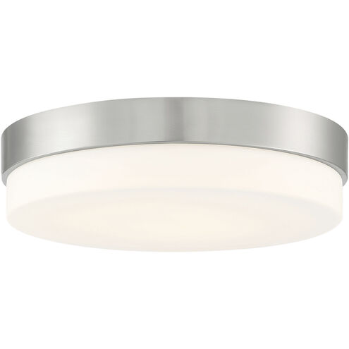 Roma 1 Light 18 inch Brushed Steel Flush Mount Ceiling Light
