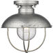 Ansel 1 Light 11 inch Galvanized Outdoor Flush Mount