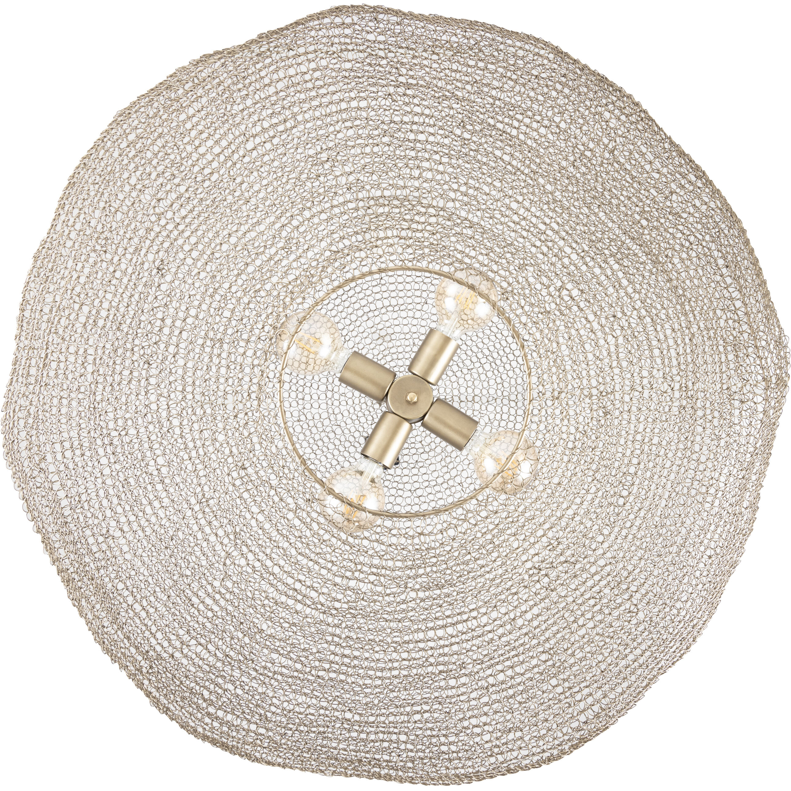 Warren 4 Light 33.5 inch Antique Brass Pendant Ceiling Light