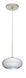 Brio 1 Light Satin Nickel Pendant Ceiling Light in Silver Foil Glass, Halogen