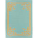 Alameda 132 X 96 inch Aqua, Lime, Light Gray Rug