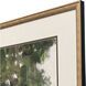Tree Canopy Green and Beige and Brown and Neutral Framed Art