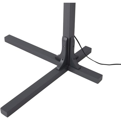 Natural Mica 86 inch 40.00 watt Gunmetal and Charcoal Gray Arc Floor Lamp Portable Light