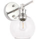 Collier 1 Light 6 inch Chrome Wall sconce Wall Light