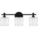 Spade LED 21.5 inch Matte Black Bath Light Wall Light, Large