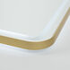 Reflections 31.5 X 23.6 inch Brushed Brass LED Mirror