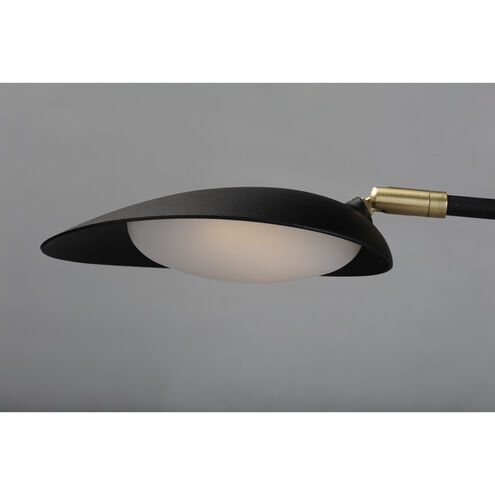 Scan LED 43 inch Black/Satin Brass Chandelier Ceiling Light