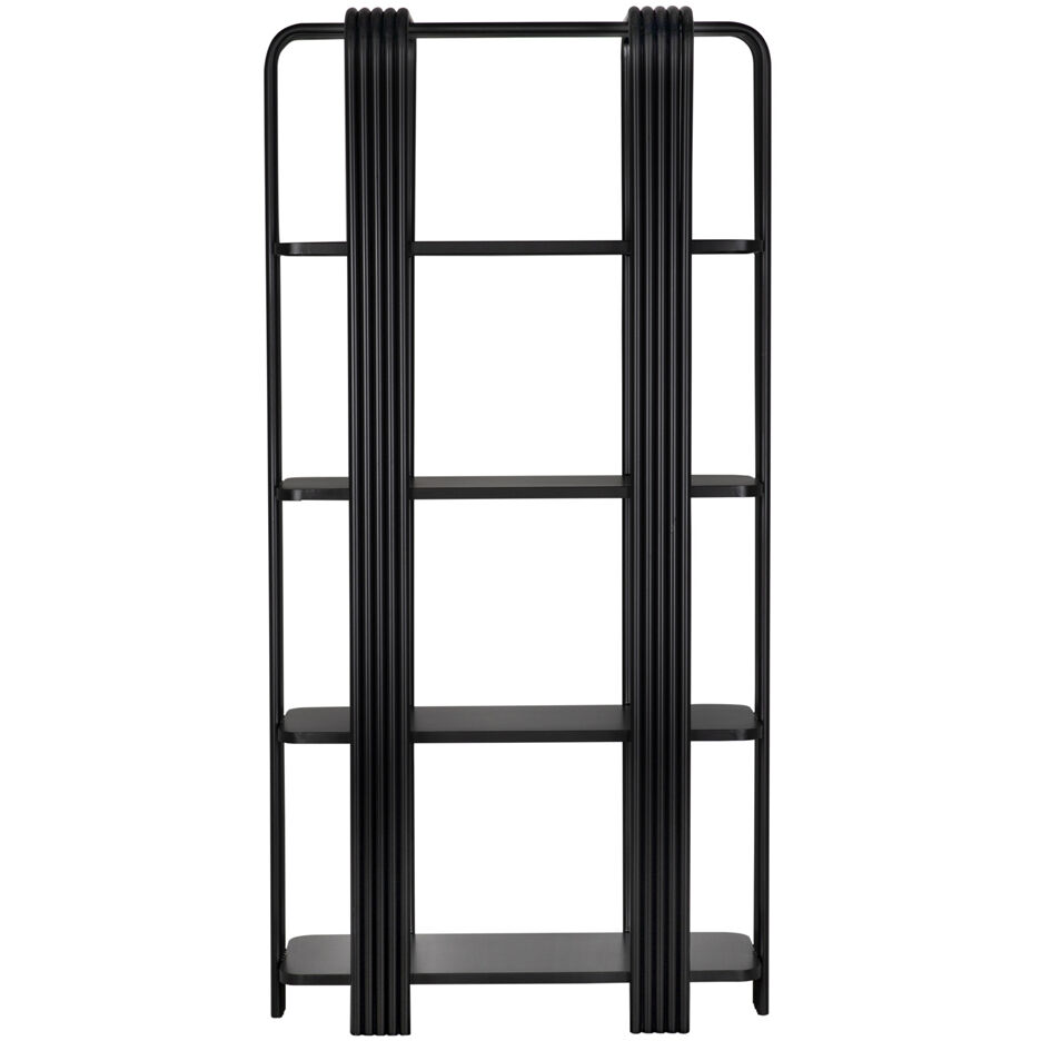 Giza Matte Black Bookcase
