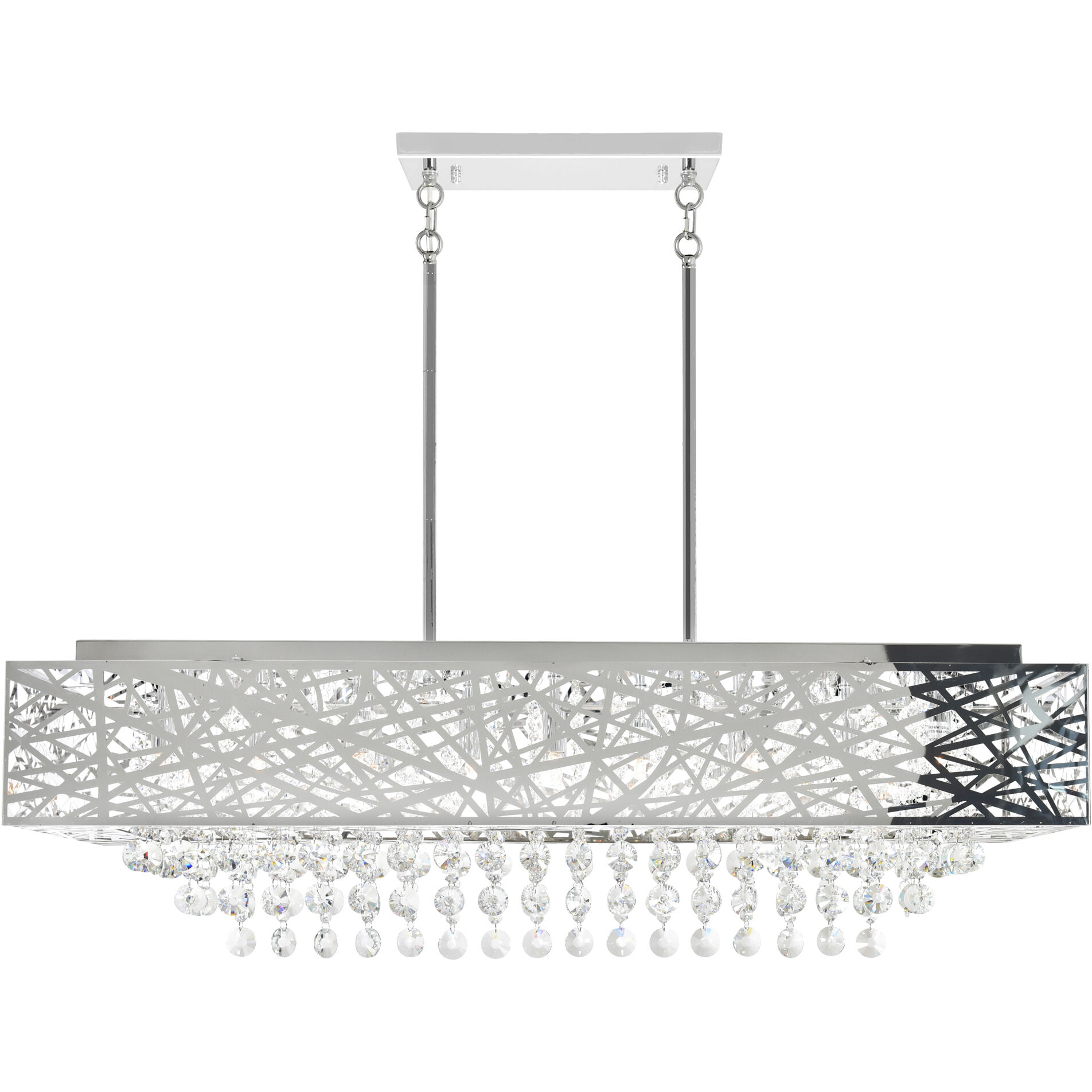 Eternity 16 Light 46 inch Chrome Island/Pool Table Light Ceiling Light