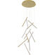 Canada LED 24 inch Brass Chandelier Ceiling Light