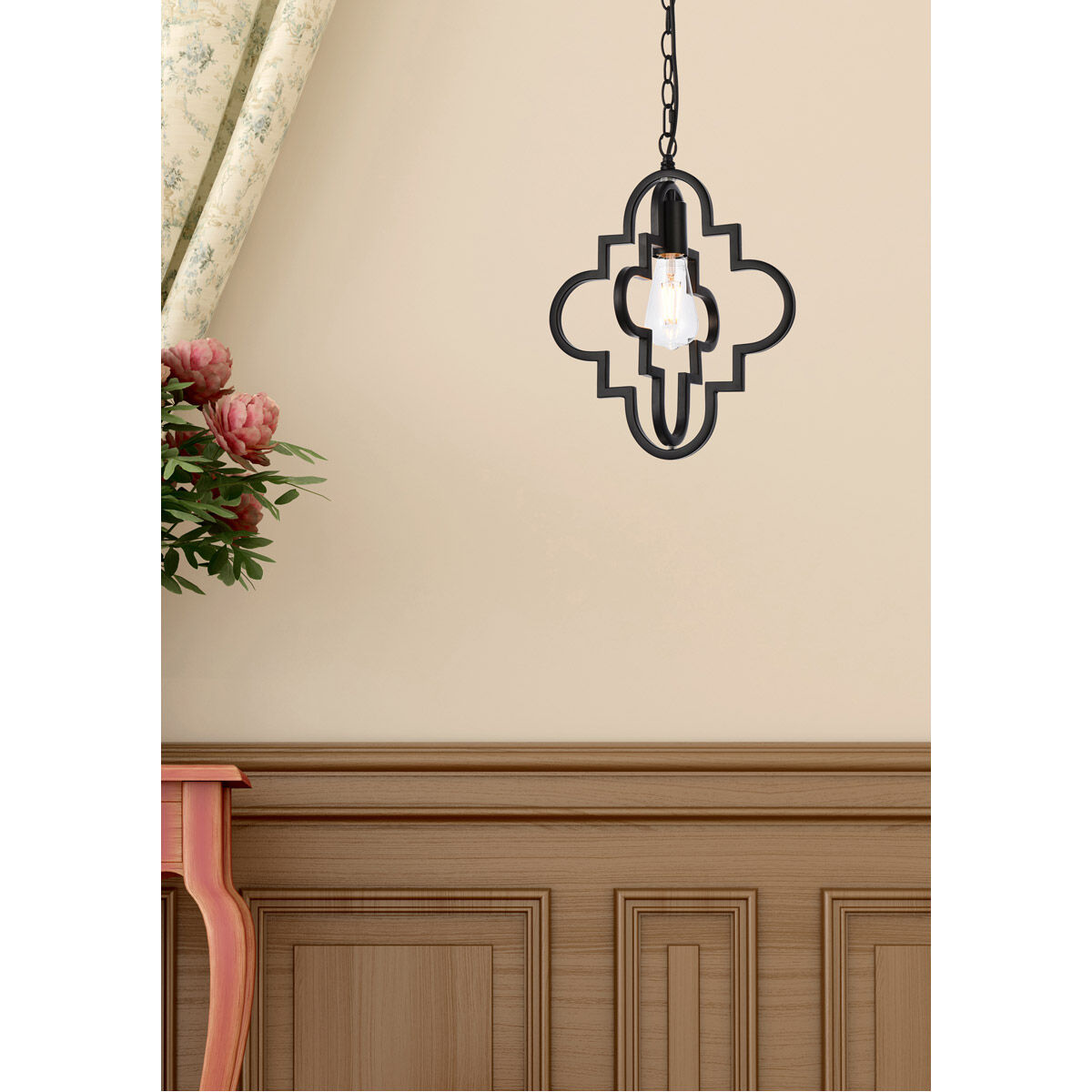 Sandara 1 Light 11 inch Black Pendant Ceiling Light