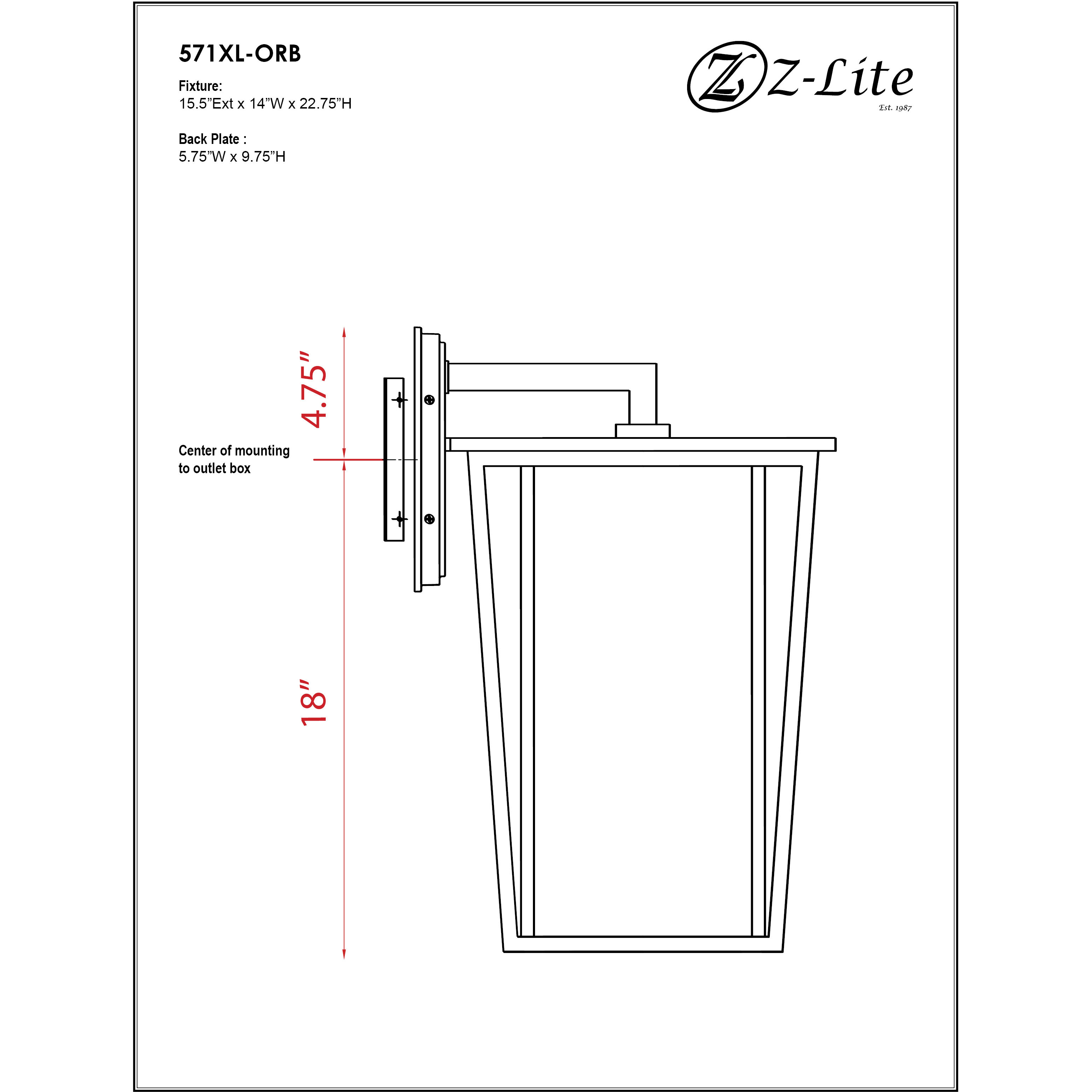 Seoul 3 Light 22.75 inch Oil Rubbed Bronze Outdoor Wall Light