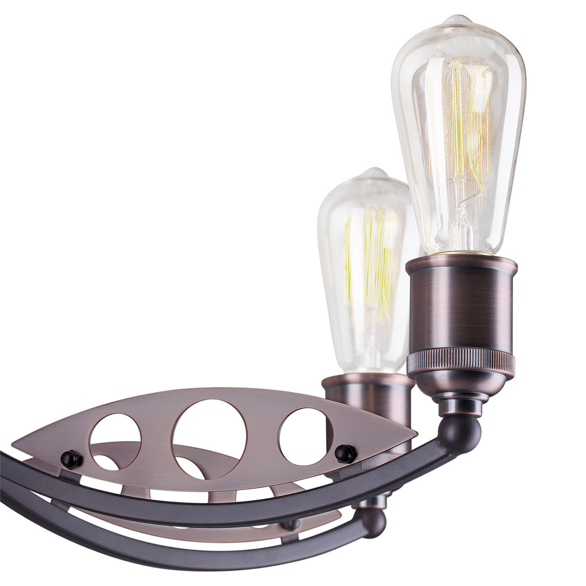 Signature 6 Light 24 inch Antique Bronze Chandelier Ceiling Light