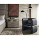 Tryor Vintage Black Night Leather Lounge Chair
