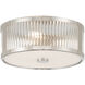 Ardezia 3 Light 11.75 inch Polished Nickel Flush Mount Ceiling Light