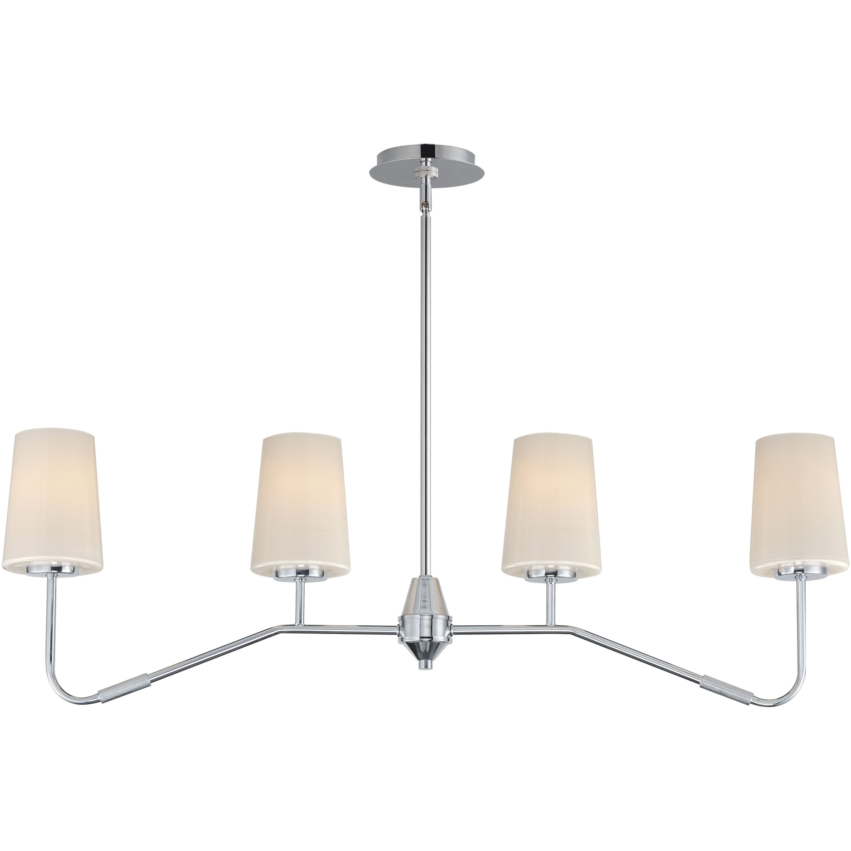 Durham 4 Light 38.5 inch Polished Chrome Linear Pendant Ceiling Light