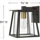 Walker Outdoor Wall Mount Lantern in Buckeye Bronze